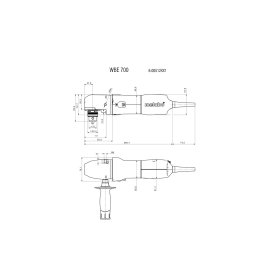 Winkel-Bohrmaschine WBE 700 (600512000) Metabo