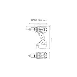 Akku-Bohrschrauber BS 18 LTX Impuls (602191840) Metabo...