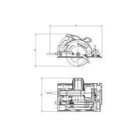 Handkreissäge KS 55 FS + Führungsschiene FS 160 Set (691064000) Metabo