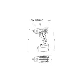 Akku-Schlagschrauber SSW 18 LTX 400 BL (602205840) Metabo