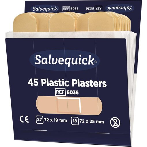 Nachfüllpackungen Salvequick 45 Pflaster 6036 wasserabweisend