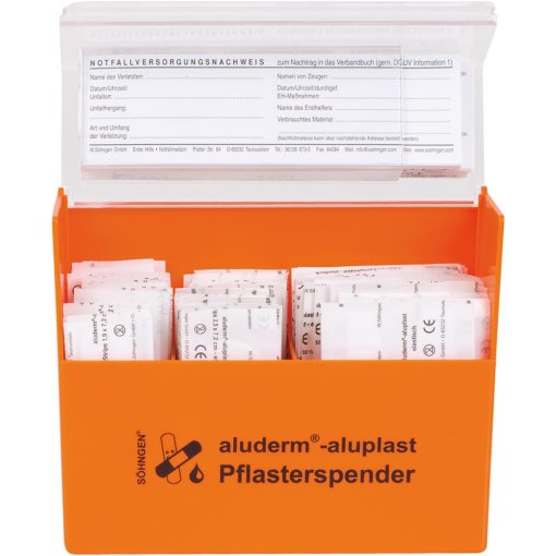 Pflasterspender aluderm-aluplast orange