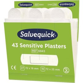 Nachfüllpackungen Salvequick 43 Pflaster Sensitive 6943