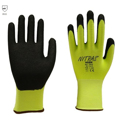 1 Paar Polyesterhandschuhe NITRAS® NEON 3515 Größe 11