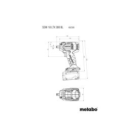 Akku-Schlagschrauber SSW 18 LTX 300 BL (602395840) Metabo