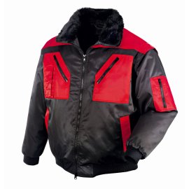 Pilotenjacke OSLO teXXor 4180 schwarz/rot Gr.3XL