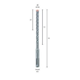 1 Stk. Hammerbohrer SDS-Plus FORCE X Vierschneider ALPEN  14,00 x 160 mm