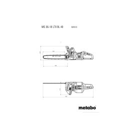 Akku Kettensäge MS 36-18 LTX BL 40 (601613850) Metabo