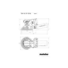 Akku-Exzenterschleifer SXA 18 LTX 150 BL (600411840) Metabo