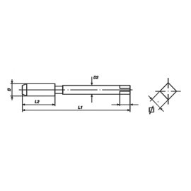 STI-Maschinengewindebohrer Form C 35°RSP HSS-E – M