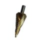 Stufenbohrer HSS spiral genutet -TIN- mit Kreuzanschliff 4,00 - 20,00 x 2 mm