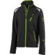 Kinder-Softshelljacke twenty four schwarz-limegreen