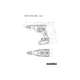 Akku-Holzbauschrauber HBS 18 LTX BL 3000 (620062840) Metabo ohne Akku