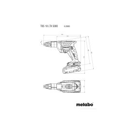 Akku-Trockenbauschrauber TBS 18 LTX BL 5000 (620063500) Metabo