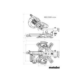 Kappsäge KGS 216 M (613216000) Metabo