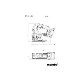 Akku-Stichsäge STB 18 L 90 (601048840) Metabo ohne Akku