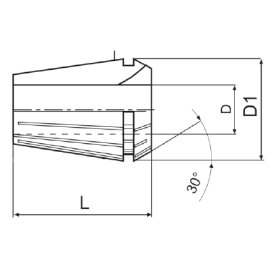 Spannzange DIN 6499 ER 25 (430 E) Ø 10 mm MACK