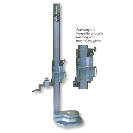 Höhenmess- und Anreißgeräte mit Vergrößerungsglas mit Feineinstellung