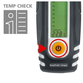 Universelles Holz- und Baufeuchte-Messgerät zur Bestimmung der Materialfeuchte DampFinder Compact