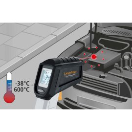 Infrarot-Temperaturmessgerät mit integriertem Laser ThermoSpot Plus