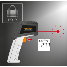 Infrarot-Temperaturmessgerät mit integriertem Laser ThermoSpot Plus