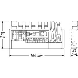 Bit-Sortiment SmartHolder 39-teilig